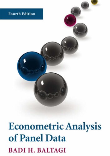 ECONOMETRIC ANALYSIS OF PANEL DATA