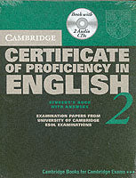 Cambridge Certificate of Proficiency in English 2 Self-study Pack: Examination Papers from the University of Cambridge Local Examinations Syndicate