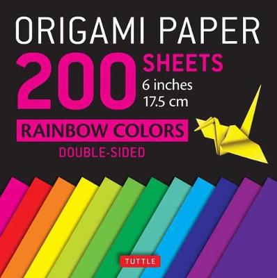 Origami Paper 200 Sheets: Rainbow Colors