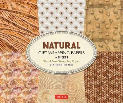 All Natural Gift Wrapping Papers - 6 Sheets of High-Quality 24 x 18 inch Wrapping Paper