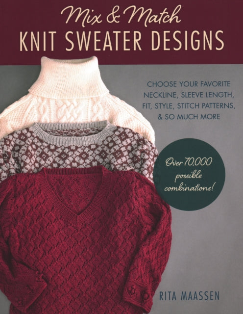 Mix & Match Knit Sweater Designs - Choose Your Favorite Neckline, Sleeve Length, Fit, Style, Stitch Patterns, & So Much More