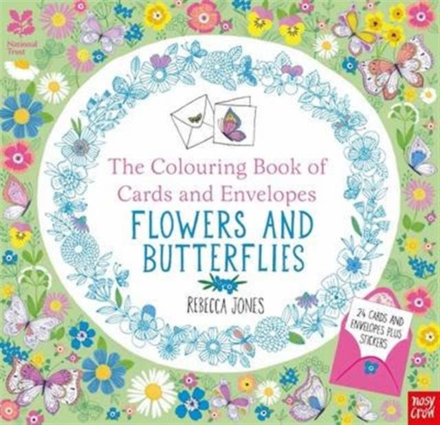 National Trust: The Colouring Book of Cards and Envelopes - Flowers and Butterflies