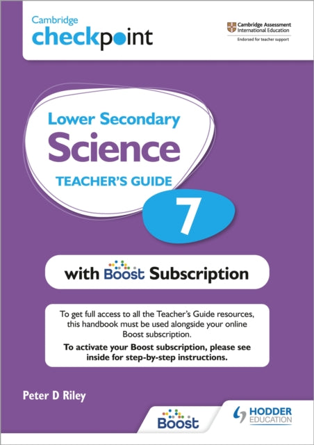Cambridge Checkpoint Lower Secondary Science Teacher's Guide 7 with Boost Subscription