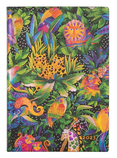Rokovnik Paperblanks 2023 JUNGLE SONG, 12 mesečni, MIDI, day