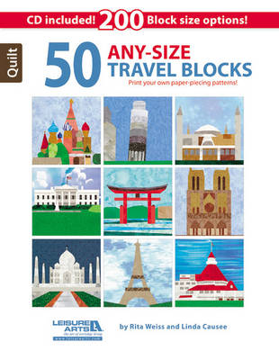 50 Any- Size Travel Quilt Blocks: Print Your Own Paper-Piecing Patterns!