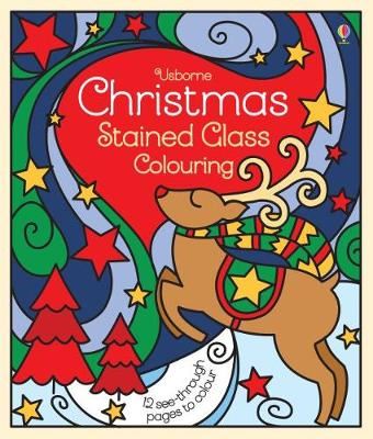 CHRISTMAS STAINED GLASS COLOURING