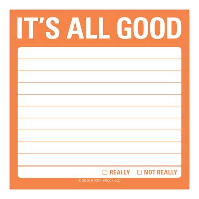 Knock Knock it's All Good Sticky Note