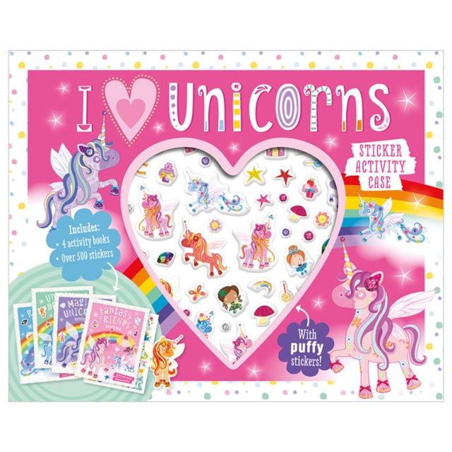 I Love Unicorns Sticker Activity Case