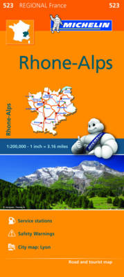 Rhone-Alpes Map 523: Michelin Regional Maps: France