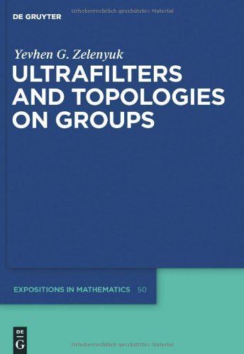 ULTRAFILTERS AND TOPOLOGIES ON GROUPS