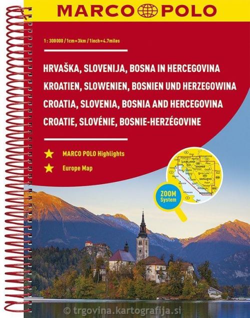 Atlas Slovenija, Hrvaška, BIH 1:300.000