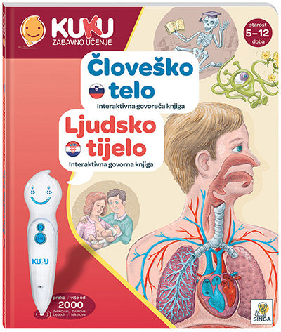Interaktivna knjiga KUKU: Človeško telo (brez pisala)