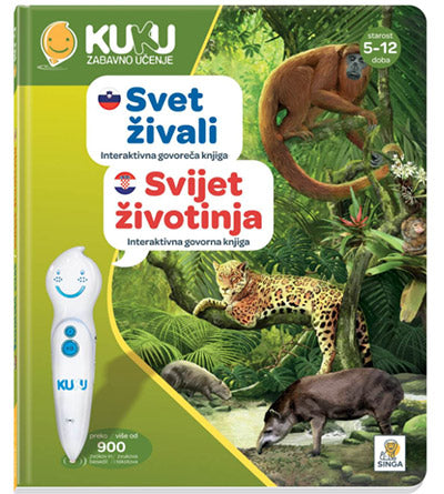Interaktivna knjiga KUKU: Svet živali (brez pisala)