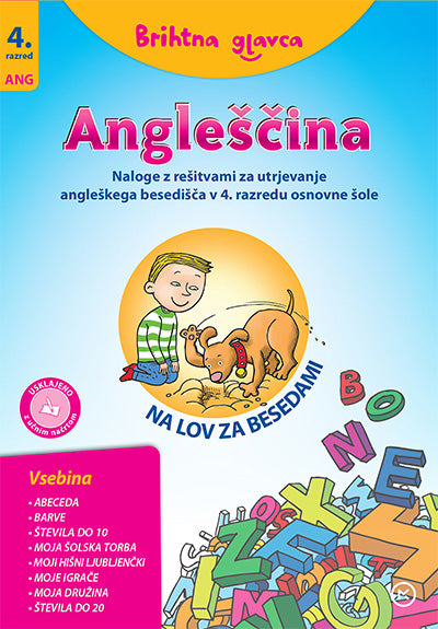 BRIHTNA GLAVCA-ANGLEŠČINA 4 NA LOV ZA BESEDAMI