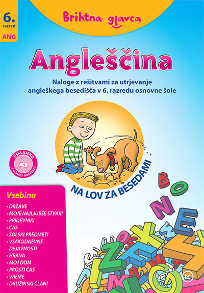 BRIHTNA GLAVCA-ANGLEŠČINA 6 NA LOV ZA BESEDAMI
