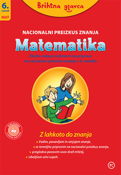 Brihtna glavca - Matematika 6, Nacionalno preverjanje znanja