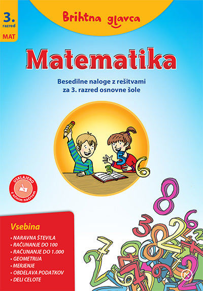 Brihtna glavca - Matematika 3 Besedilne naloge