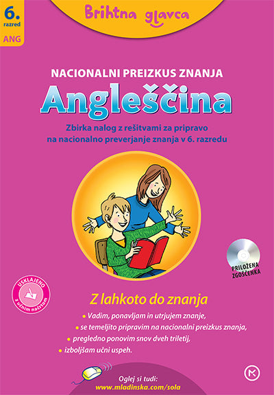 Brihtna glavca - Angleščina 6 + CD, Nacionalno preverjanje znanja