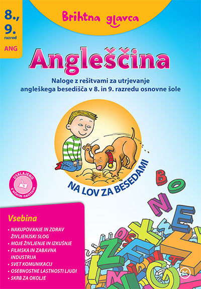 Brihtna glavca - Angleščina 8, 9 Na lov za besedami