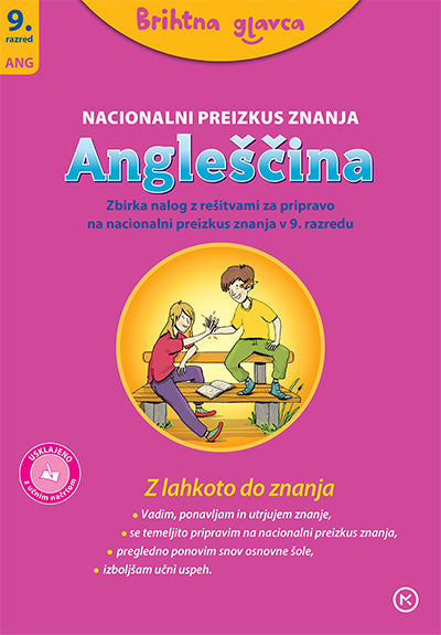 Brihtna glavca - Angleščina 9, Nacionalno preverjanje znanja