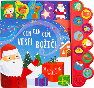 Cin cin cin, vesel božič!: 10 prazničnih zvokov (zvočna knjiga)