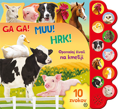 Oponašaj živali na kmetiji: Ga ga! Mu! Hrk! (zvočna knjiga)
