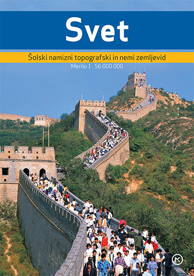 SVET - ŠOLSKI NAMIZNI TOPOG. ZEMLJEVID - NOVO