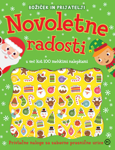 Božiček in prijatelji: Novoletne radosti (z več kot 100 mehkimi nalepkami)