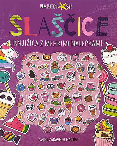 Slaščice: knjižica z mehkimi nalepkami