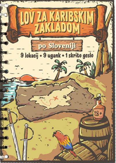 Lov za karibskim zakladom po Sloveniji: 9 lokacij, 9 ugank, 1 skrito geslo