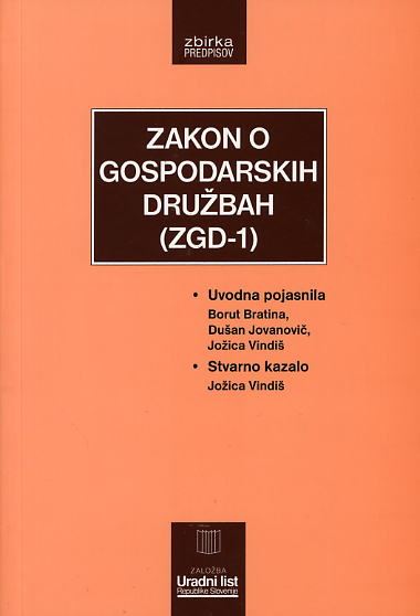 Zakon o gospodarskih družbah (ZGD-1)