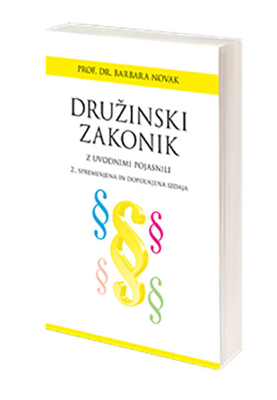 Družinski zakonik: z uvodnimi pojasnili (2. izdaja)