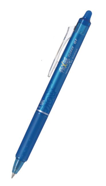 Roler Pilot BLRT-FR7 Frixion clicker, svetlo moder