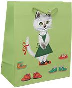 Darilna vrečka Muca copatarica, mala