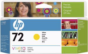 Črnilo hp c9373a št. 72 yellow
