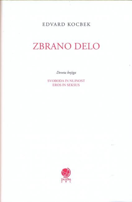 Zbrano delo: Edvard Kocbek, 9. knjiga