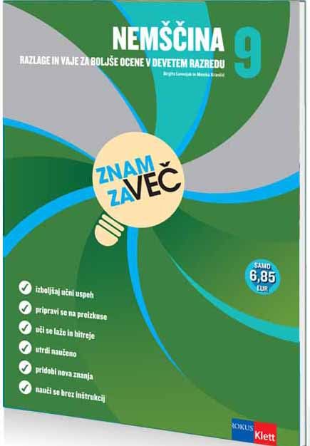 ZNAM ZA VEČ - NEMŠČINA 9 - RAZLAGE IN VAJE