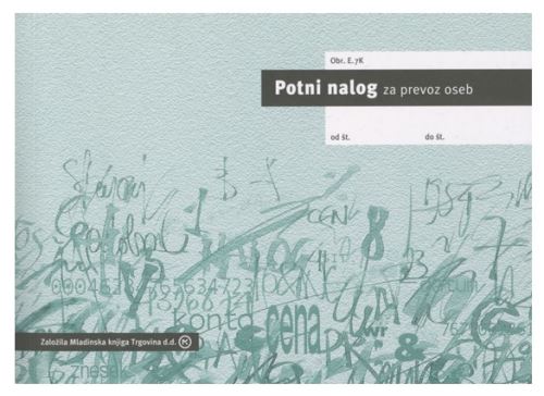 Potni nalog za potniški promet, E.7K samokopirni blok A5