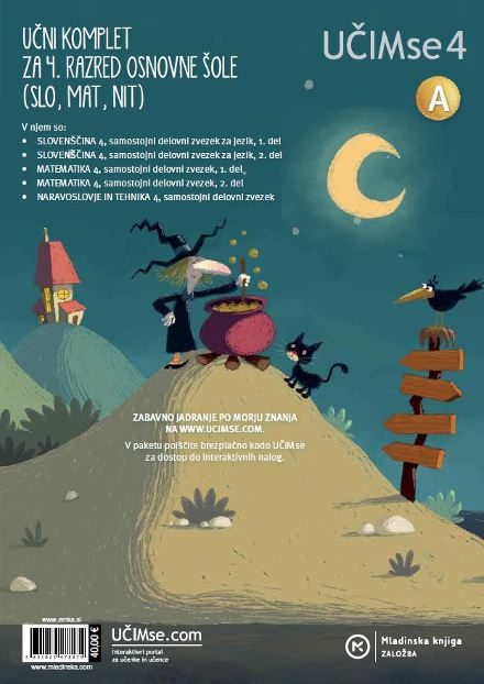 UČIMSE 4A-MALI KOMPLET ZA 4.RAZRED (SLO,MAT,NIT)