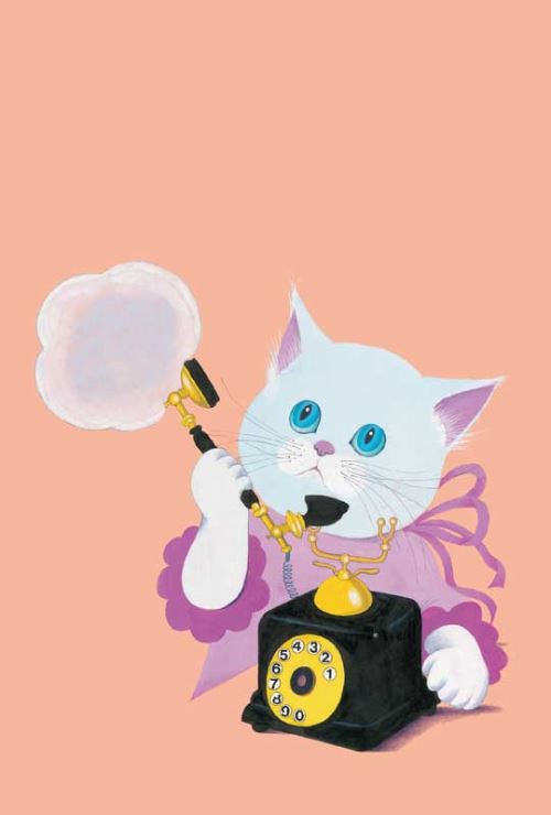 Voščilnica Maček Muri (roza)