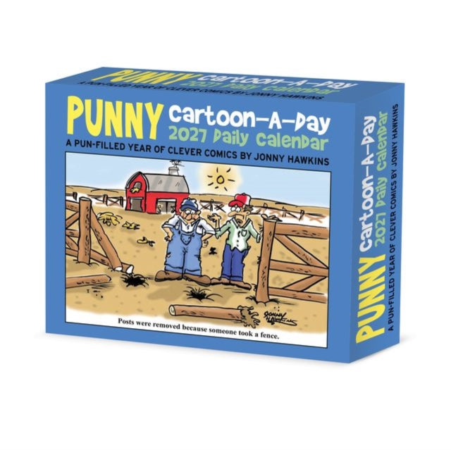 Punny Cartoon-A-Day by Jonny Hawkins 2027 Box