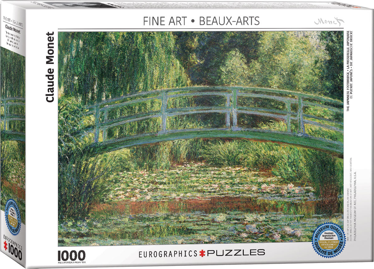 Puzzle The Japanese Footbridge - Monet, 1000 kosov