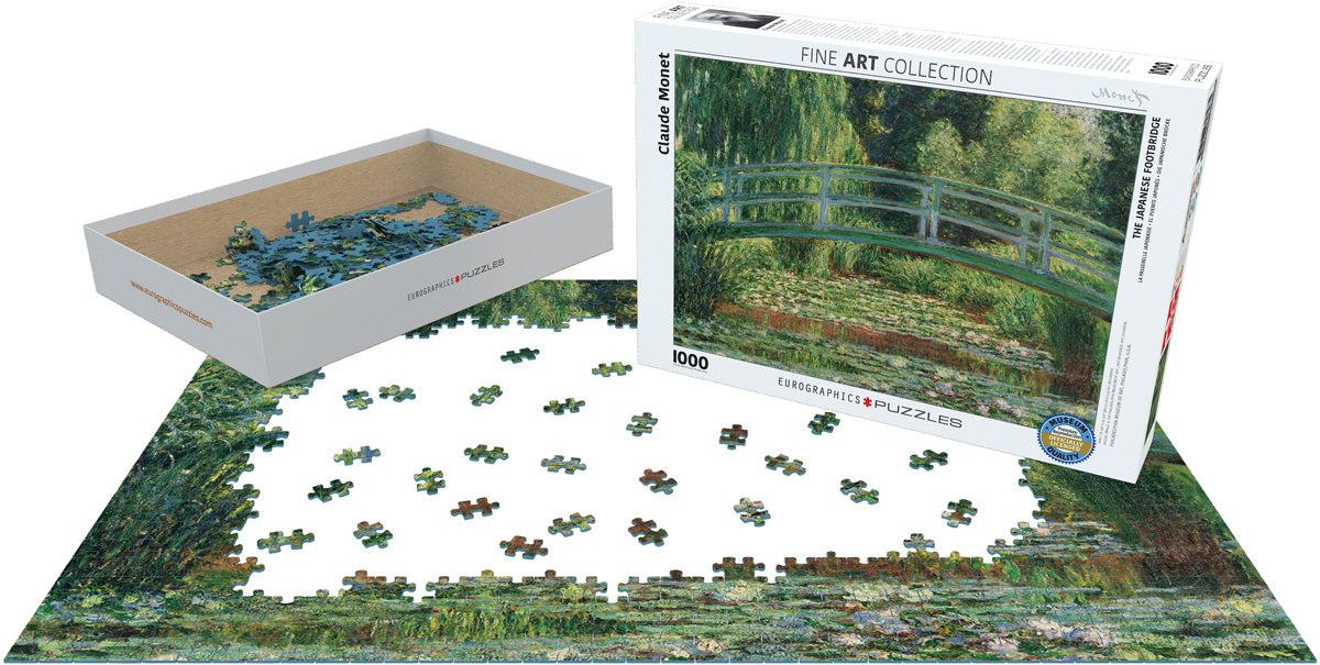 Puzzle The Japanese Footbridge - Monet, 1000 kosov