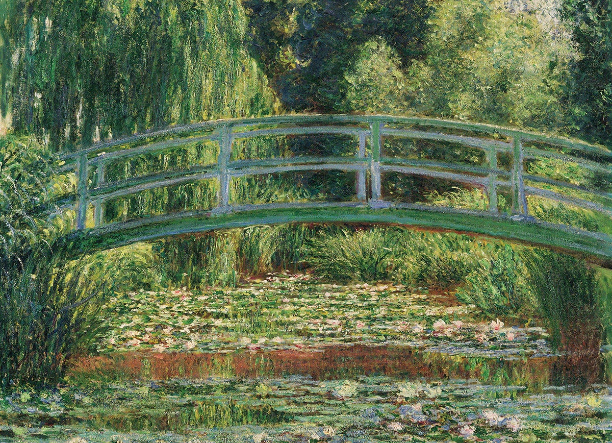 Puzzle The Japanese Footbridge - Monet, 1000 kosov