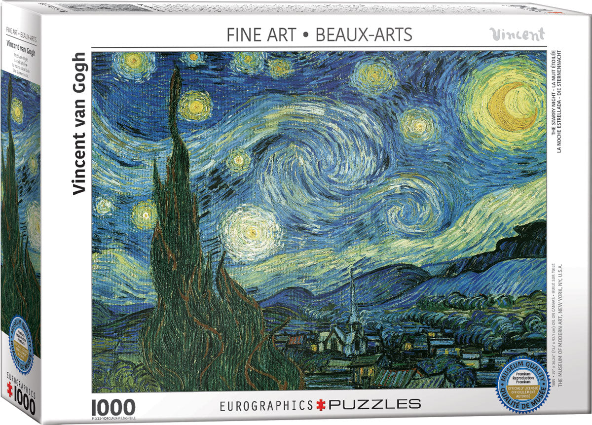 Puzzle The Starry Night - Van Gogh, 1000 kosov