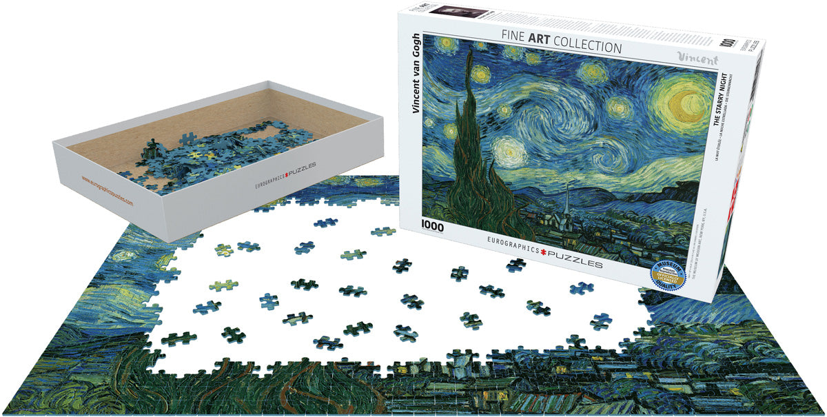 Puzzle The Starry Night - Van Gogh, 1000 kosov