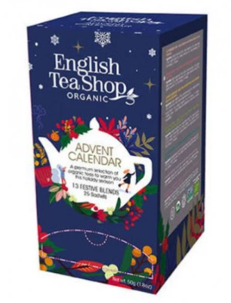 Čaj adventni koledar, v škatli 25 vrečk, moder
