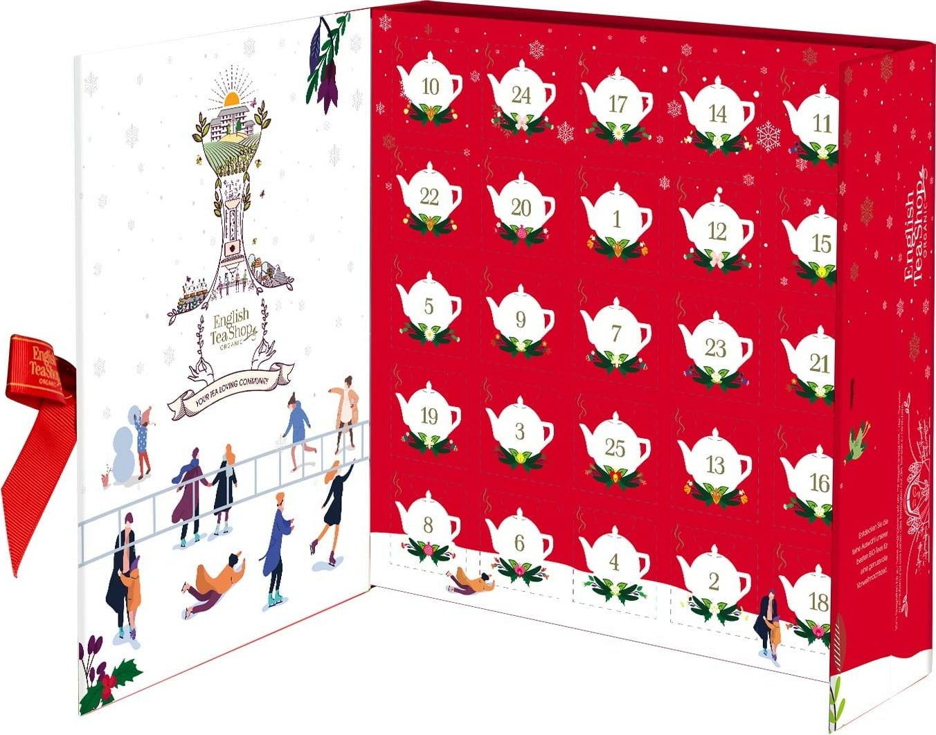 Čaj Adventni koledar, Red