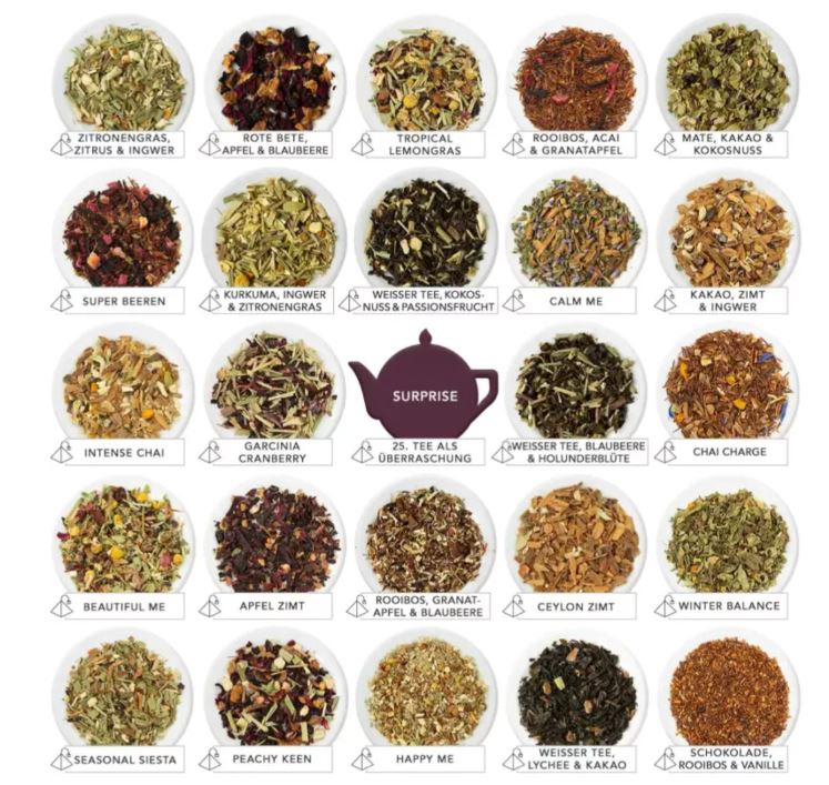 Čaj Adventni koledar, Red