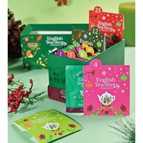 Čaj adventni koledar, v škatli 25 vrečk, zelen